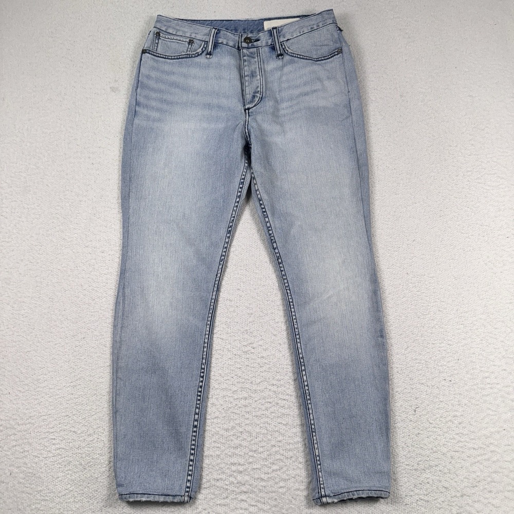 Rag & Bone Fit 1 Skinny‎ Jeans Men 34x32 (30x27) Light Wash Stretch Button Fly